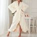 Aria Basics European American Cross-border Women's Long Warm Home Wear Autumn And Winter Coral Fleece Thickened Bathrobe_ecoleips.com