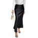 Women's Clothing Elegant French Style Draped Midi Skirt For Women Slim Fit Commuter Design Autumn/Winter Women's Clothing_ecoleips.com