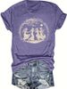 Dancing Witches Moonlit Women's Tee - Witchy Graphic, Casual Boho Top_ecoleips.com
