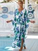 Women's Clothing Loose Robe Beach Jacket Seaside Vacation Sun Protection Outerwear Long Dress Bikini Shirt Swimsuit_ecoleips.com