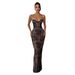 Women's Sexy Lace Panel Strapless Backless Bodycon Maxi Dress – Elegant Evening Party Gown_ecoleips.com