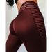 Women's Clothing Horizontal Striped Mesh High Waist Elastic Sports Running Fitness Yiwu Leggings F3P750_ecoleips.com