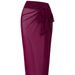 Elegant One-Piece Swimsuit for Women Slimming Retro High Cut Leg Conservative Coverage_ecoleips.com