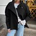 Premium Wool Blend Short Coat Women's Double-Faced Wool Jacket Stand Collar Slim Fit Elegant Office Wear_ecoleips.com