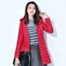 Women's Lightweight Down Jacket Winter Coat Slim Fit Mid-Length Warm Hooded Parka With White Duck Feather_ecoleips.com