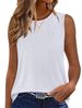 2025 Summer Women's Fashion Round Neck Solid Color Loose Tank Top For Women_ecoleips.com