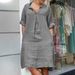 2026 European And American Cross-Border New Clothing Casual V-Neck Discounted Long-Sleeve Solid Color Multi-Color_ecoleips.com