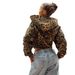 Street Fashion Zip-Up Hoodie With Asymmetric Waist Belt & Print Design, Lightweight Long Sleeve Pullover For Urban Style_ecoleips.com
