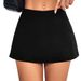 Voya Discounted Women's Spring And Summer New Item Elastic Elastic Waistband Split A-line Mini Skirt Pants Sexy Half Skirt Spicy Girl Outfit_ecoleips.com