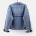 Retro Denim Jacket Women's Autumn New Short Style Loose Design Embroidery Casual Versatile Jacket Top_ecoleips.com