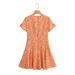 Cross-border Wholesale 2023 Spring-summer Women's New European And American Style V-neck Floral Dress JJ1464_ecoleips.com