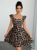 European And American Cro-border Independent Ite Fahion Women' Caual Leopard Print Mid-length Bohemian_ecoleips.com
