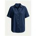 High-End Women's Casual Lapel Shirt Spring/Summer Loose Fitting Versatile Clothing_ecoleips.com