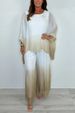 Women's Solid Color Casual Chiffon Printed Top And Loose Wide Leg Pants Two Piece Set European And American Style_ecoleips.com