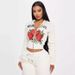 Women’s Clothing fashion street casual fashion comfortable positioning printing love zipper two piece suit for women_ecoleips.com