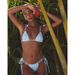 Women's Sexy Solid Color Bikini Three Piece Swimsuit European American Style Mesh Cover up 2025 New Export Design_ecoleips.com