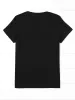 Comfortable Lovely Cat Paw Heart Print T-Shirt Short Sleeve T Shirt Women's T-Shirt Clothing Top Tee_ecoleips.com