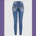 Women's Slim Fit Jeans Embroidered Pocket Casual Cotton Denim Jeans For Office Lady Street Style_ecoleips.com