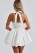 K Temperament Hanging Neck Strap Bow Dress Women's New Fashionable Street Slimming Puff Skirt_ecoleips.com
