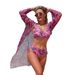 Tropical Print Bikini Set – 3-Piece Swimwear For Women With Removable Padding & High-Cut Leg (S-XXL, Quick-Dry Fabric)_ecoleips.com
