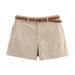 Women's Clothing Women's Style Casual Shorts Trendy Stylish Belted Bottoms For Formal & Casual For Women_ecoleips.com