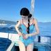 Women's Clothing Pure Desire Cute Girl Sweet Plaid Sexy Backless Simple One Piece Swimsuit_ecoleips.com