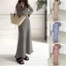 Diyun 2024 Autumn/Winter Foreign Trade Long European And American Women's Casual Color-Block Striped Long-Sleeve_ecoleips.com