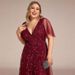 Women's Clothing Large Size Bridesmaid Dress Toast Evening Dress Sequined Mesh Fishtail Slim Banquet Host Dress_ecoleips.com