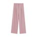 Aria Basics Black Suit Elastic Slimming Casual Summer Loose Wide-Leg Women High Waist Draped Long Pants Trendy_ecoleips.com