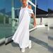 Women's Clothing Suspender Loose Long Dress Cotton_ecoleips.com