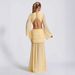Women's Solid Color Chiffon Long Maxi Dress Long Mesh Sleeves Sexy Backless Hollow Out Fashion Party Dress_ecoleips.com