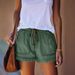 European And American Foreign Trade Cross-border Supply Elastic Waist Casual High-waisted Slimming Fringed Denim Shorts_ecoleips.com