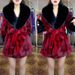 Luxury Faux Fur Coat With Fox Collar - Winter Mink-Like Long Coat In Leopard & Ombre Styles (L-2XL)_ecoleips.com