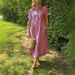 European And American Cross-Border Loose Plus Size Striped Short Sleeve Shirt For Women Summer New Casual Cotton Linen_ecoleips.com