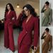 Women's Clothing Elegant And Stylish Long Sleeved Blazer And Straight Leg Pants Two Piece Set_ecoleips.com