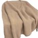 Women's Soft V-Neck Knit Sweater - Oversized Comfort Cable Knit Pullover, Cozy Loose Fit Casual Top For Autumn Winter_ecoleips.com