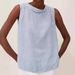 Women's Clothing Cotton And Linen Solid Color Round Neck Short Pullover Casual Solid Color Sleeveless Top_ecoleips.com