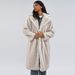Women's Clothing White Bottom Purple Dyed Fur Fashion Autumn And Winter New Thick Long Coat Imitation Fur Coat_ecoleips.com