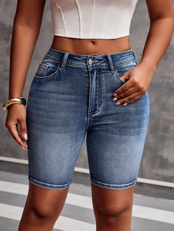 New Cross-border Best-selling European And American Women's Versatile Slim-fit Denim Jeans_ecoleips.com