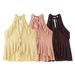 Aria Basics Aria Basics Cross-border ZA European And American Style Women's Clothing INS Trendy Layered Decorative Halter Neck Top_ecoleips.com