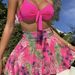 Women's Sexy Two Piece Swimsuit Set 2026 New Style European And American Print Beach Dress Swimsuit_ecoleips.com