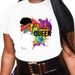 Summer European And American Cross-border Foreign Trade Wholesale T-shirts, Round-neck Casual Plus-size Loose_ecoleips.com