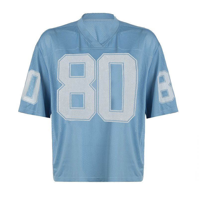 Oversized V-Neck Streetwear T-Shirt For Women - Loose Fit Graphic Print Tee, Casual Comfort, Trendy Urban Style (Pink, Blue, White)_ecoleips.com
