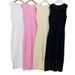 Summer 2025 Style Long Dress for Women Knitted Sleeveless European American Export Dress with Pearl Studs High Quality in Stock_ecoleips.com