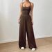 2026 European And American Cross-Border New Women's Casual Summer Wide-Leg Loose Srapless Wais-Cinching_ecoleips.com