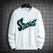 Men's plus Size Embroidered Letter Crew Neck Sweatshirt Trendy Casual Loose Fitting Sports Top for Autumn_ecoleips.com