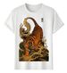 Women's T-Shirts T-shirt Muscle Freaks Waves Oriental Style Tiger_ecoleips.com