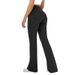Women's Clothing Nude High Waist Flared Pants Fitness Sports Yoga Casual Flared Trousers Women_ecoleips.com