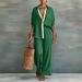 Women's Clothing Women's Color Block Two Piece Set Casual Loose Pants Spring Summer For Formal & Casual For Women_ecoleips.com