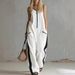 2026 European And American Cross-border Women's Summer New Style Short-sleeved Zipper Round Neck Sleeveless Casual Jumpsuit_ecoleips.com